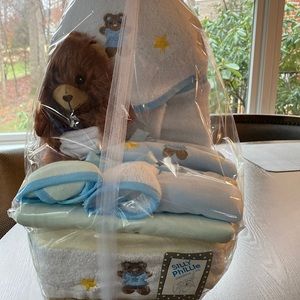 Baby boy gift basket